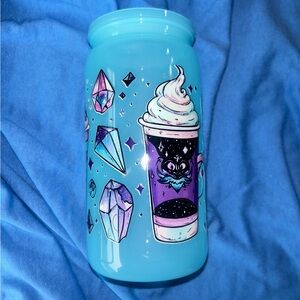 Spooky Crystals Teal 16oz Acrylic Tumbler